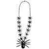 Collier araignées argentées adulte Halloween