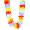 Collier fleurs Hawaï multicolore luxe adulte