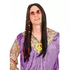 Perruque hippie noire homme