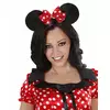 Serre-tête oreilles de souris avec noeud à pois femme