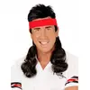 Jaren 80 hoofdband met mullet
