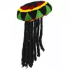 Bonnet rasta velours avec dreadlocks adulte