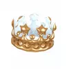 Couronne de roi gonflable or