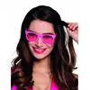 Fluo roze bril voor volwassenen