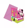 6 Minnie Happy™ uitnodigingen en enveloppen