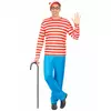 Déguisement de randonneur à rayures homme, Taille: Medium/Large