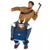 Déguisement à dos de viking adulte