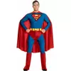 Second skin Superman™ kostuum met cape voor mannen, Maat: Medium