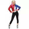 Veste et t-shirt intégré Harley Quinn Suicide Squad™ femme, Taille: Large