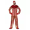Déguisement clown terrifiant rouge et blanc homme, Taille: Medium (48–50)