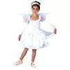 Déguisement ange fille, Taille: 4–6 ans (110–120 cm)