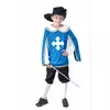 Déguisement mousquetaire bleu garçon, Taille: 4–6 ans (110–120 cm)