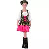 Déguisement pirate motifs dorés fille, Taille: 4–6 ans (110–120 cm)