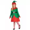 Déguisement robe elfe de Noël fille, Taille: 4–6 ans (S)