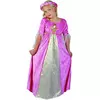Déguisement princesse médiévale rose et or fille, Taille: 4–6 ans (110–120 cm)