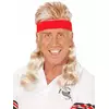 Blonde mullet hoofdband voor volwassenen