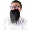Barbe hipster noire adulte