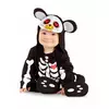 Dia de los muertos mini beer kostuum voor baby's, Maat: 7–12 maanden (74–80 cm)