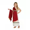Rood Romeins prinsessen kostuum voor meisjes, Maat: 5–6 jaar (110–115 cm)