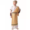 Gouden Romeinse vermomming voor jongen, Maat: 10–12 jaar (130–140 cm)
