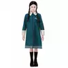 Wednesday Addams Family™ kostuum voor meisjes, Maat: 10–12 jaar (145/158 cm)