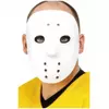 Wit plastic hockeymasker voor volwassenen