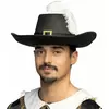 Chapeau mousquetaire noir adulte