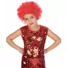Perruque disco enfant rouge