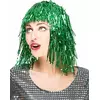 Groene glitterpruik voor vrouwen