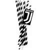 12 Juventus™ rietjes 19,5 cm