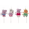4 Peppa Pig™ verjaardagskaarsen