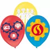 6 latex ballonnen Sam de brandweerman™ 27,5 cm