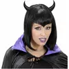 Serre-tête cornes noires adulte Halloween