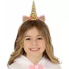 Goud met roze eenhoorn haarband voor kinderen