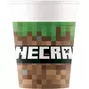 8 Minecraft™ papieren bekers 200 ml