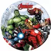 8 Kleine kartonnen borden Avengers Mighty™ 20 cm