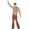 Chemise groovy bubbles années 70 homme, Taille: Small/Medium