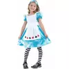 Déguisement Alice fille, Taille: 4–6 ans (110–120 cm)