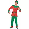 Déguisement elfe homme Noël, Taille: Large