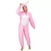 Déguisement lapin rose femme