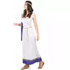 Déguisement Romaine longue violette femme