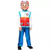 Ryder™ Paw Patrol™ vermomming en masker voor kinderen, Maat: 3–4 jaar (94–104 cm)