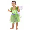 Déguisement fée verte sequins fille, Taille: 3–4 ans (S)