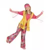 Déguisement hippie muticolore fille, Taille: 4–6 ans (110–120 cm)