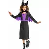 Klassieke Maleficent™ meisjesvermomming, Maat: 7–8 jaar (124–136 cm)