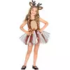 Kleine rendier tutu kostuum voor meisjes, Maat: 3–4 jaar (110 cm)