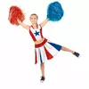 Cheerleader ster kostuum voor meiden, Maat: 5–7 jaar (128 cm)