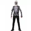 Fortnite™ Skull Trooper t-shirt en masker voor tieners, Maat: 13–14 jaar (153 tot 164 cm)
