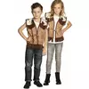 Veste western marron clair enfant, Taille: 4–6 ans (104–116 cm)