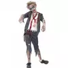 Verkleedkostuum Zombie scholier voor jongens Halloween outfit, Maat: 13–15 jaar